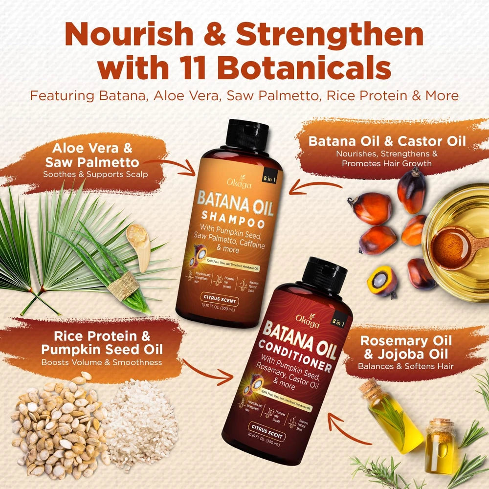 Okaga Batana Oil Shampoo Conditioner