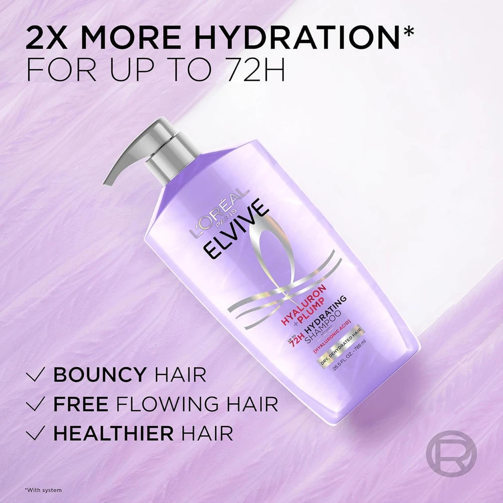 L'Oréal Paris Elvive Hyaluron Plump Shampoo & Conditioner Set